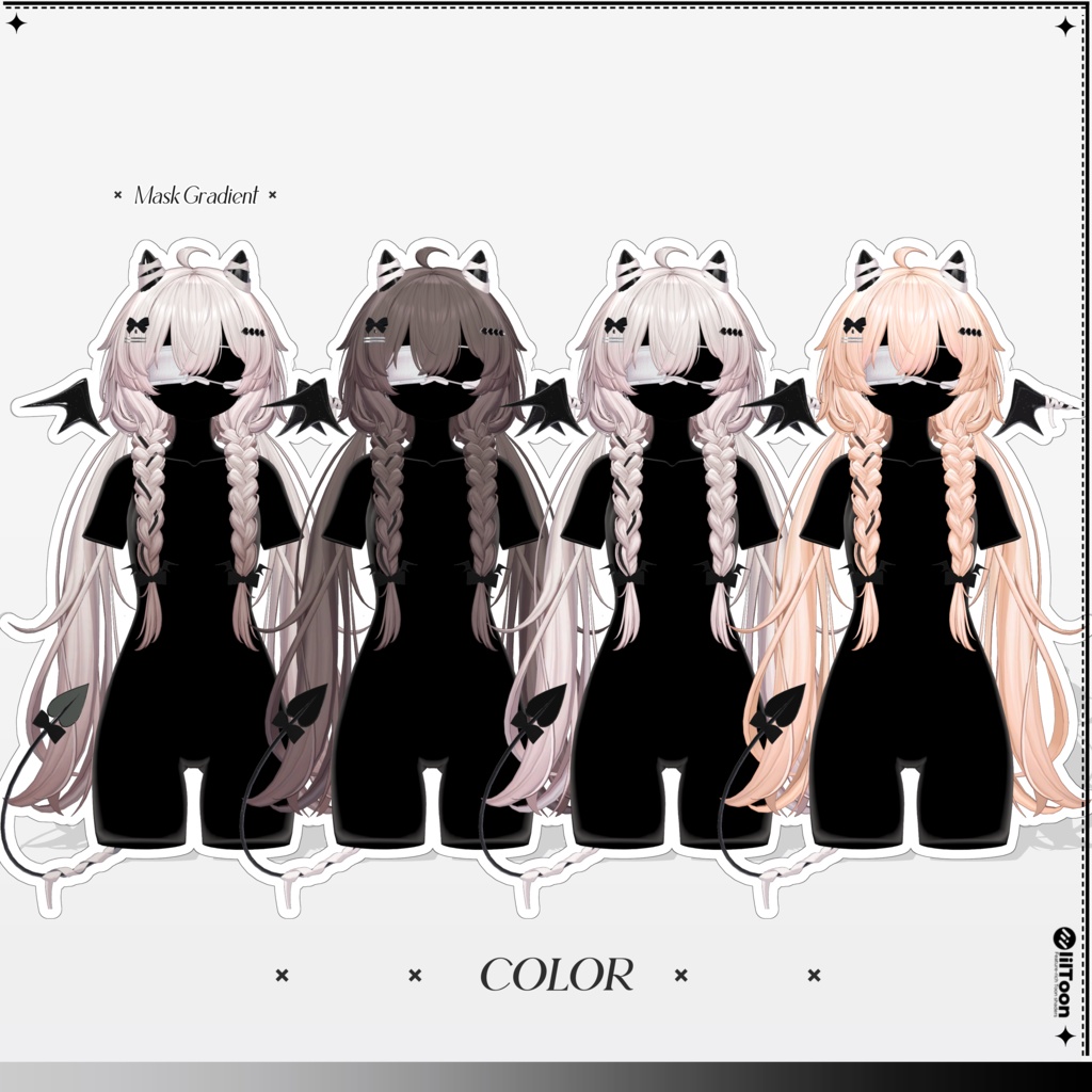 【11 avatars】【VRC Hair】♥ Nova_Hair ♥