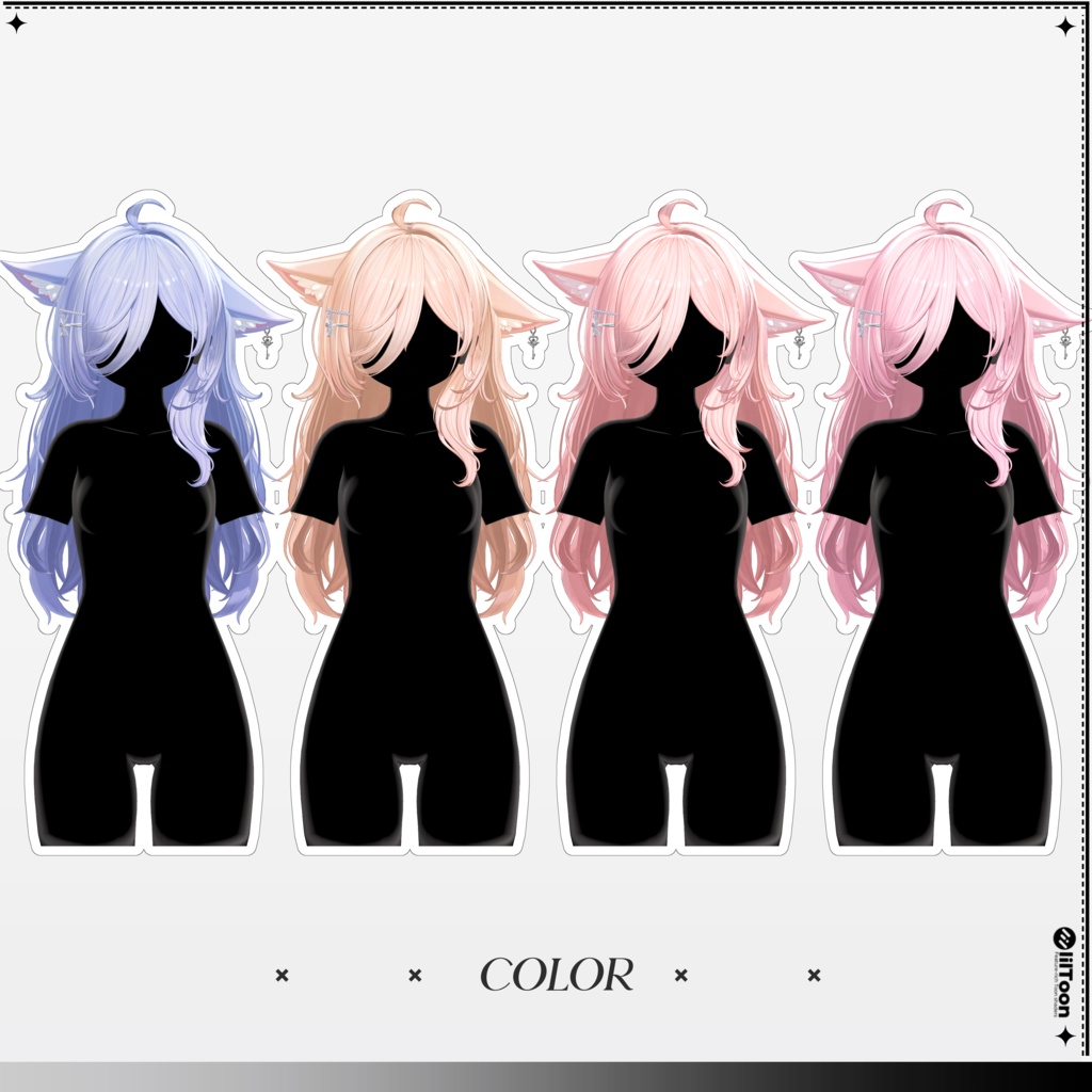 【10 avatars】【VRC Hair】♥ Freya_Hair ♥