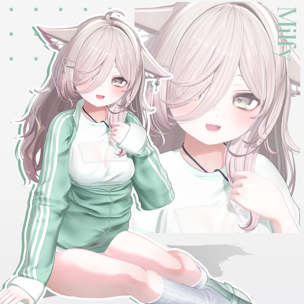 【10 avatars】【VRC Hair】♥ Freya_Hair ♥
