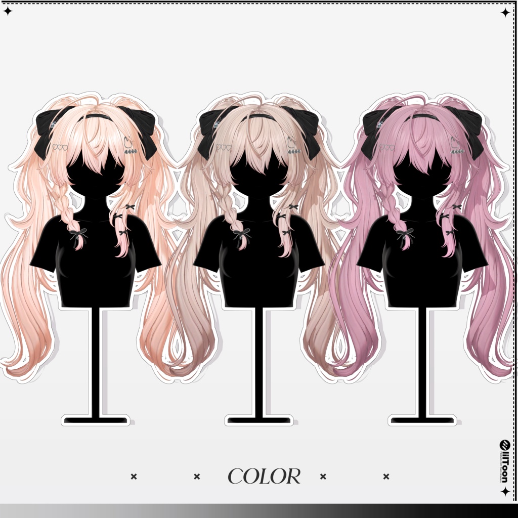 【11 avatars】【VRC Hair】♥ Lili_Hair ♥