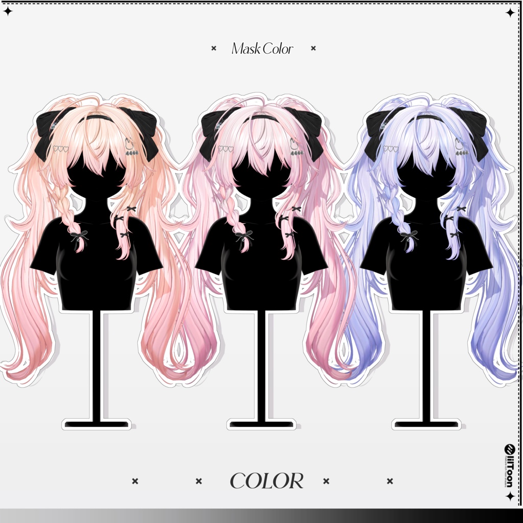 【11 avatars】【VRC Hair】♥ Lili_Hair ♥
