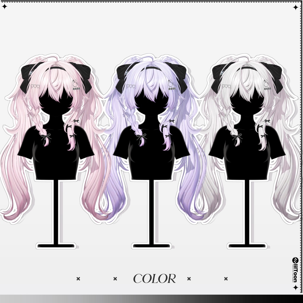 【11 avatars】【VRC Hair】♥ Lili_Hair ♥