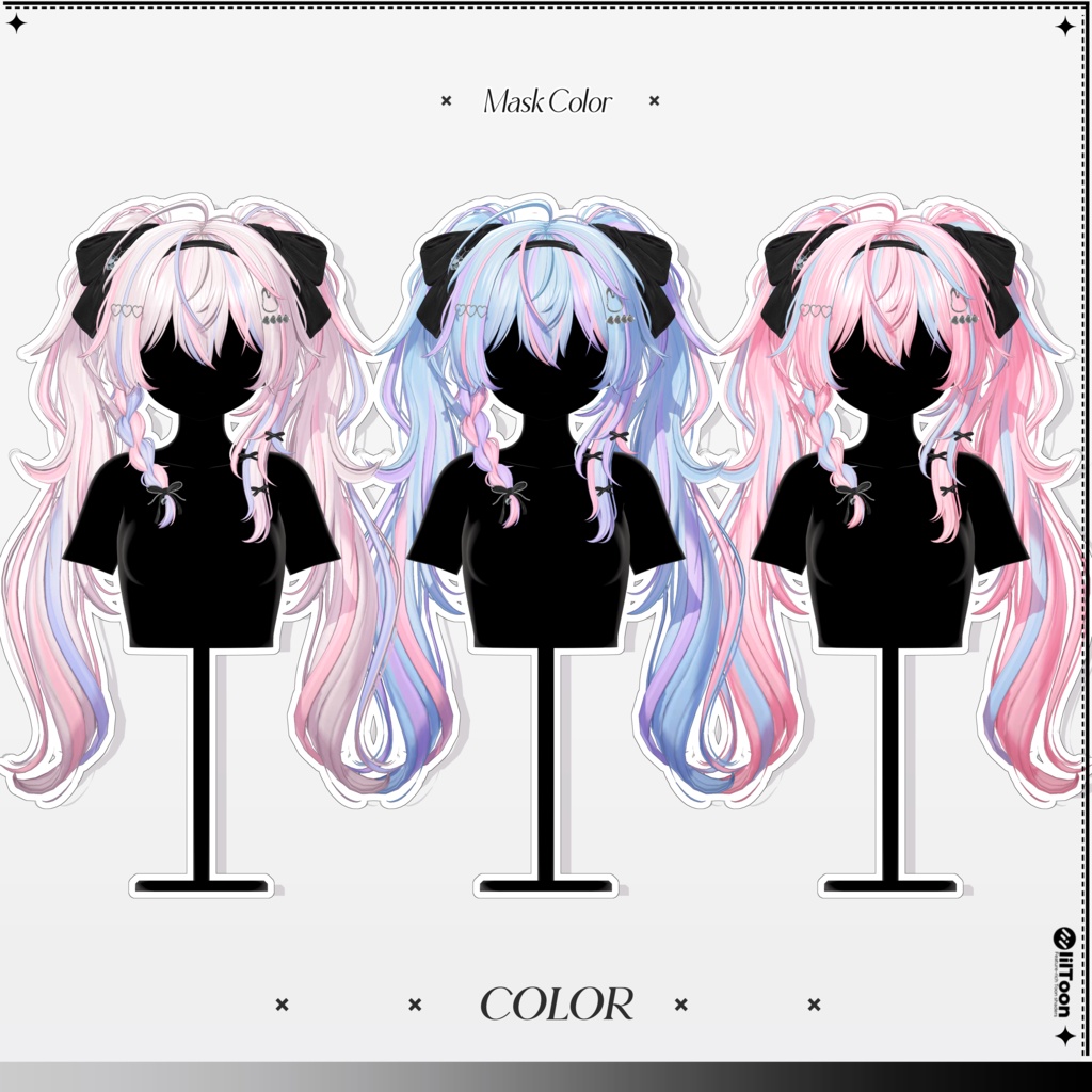 【11 avatars】【VRC Hair】♥ Lili_Hair ♥