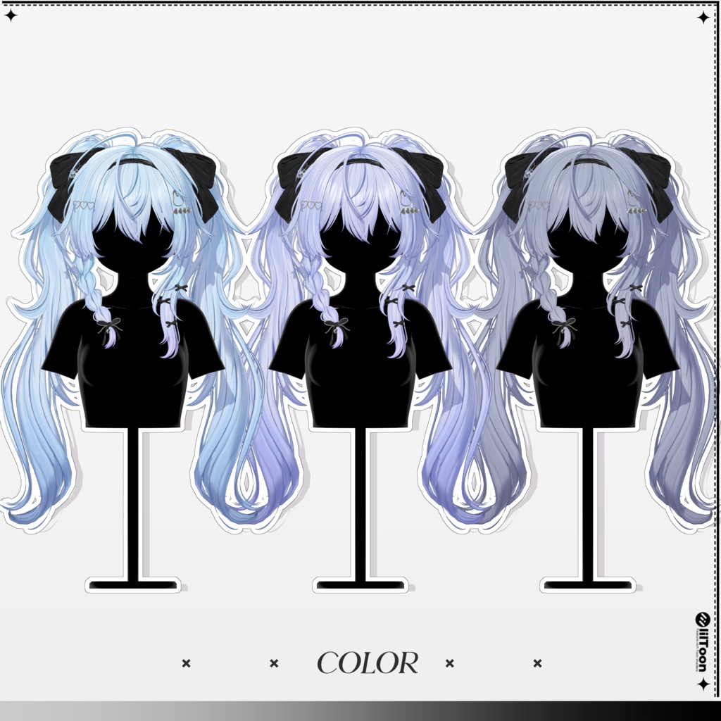 【11 avatars】【VRC Hair】♥ Lili_Hair ♥