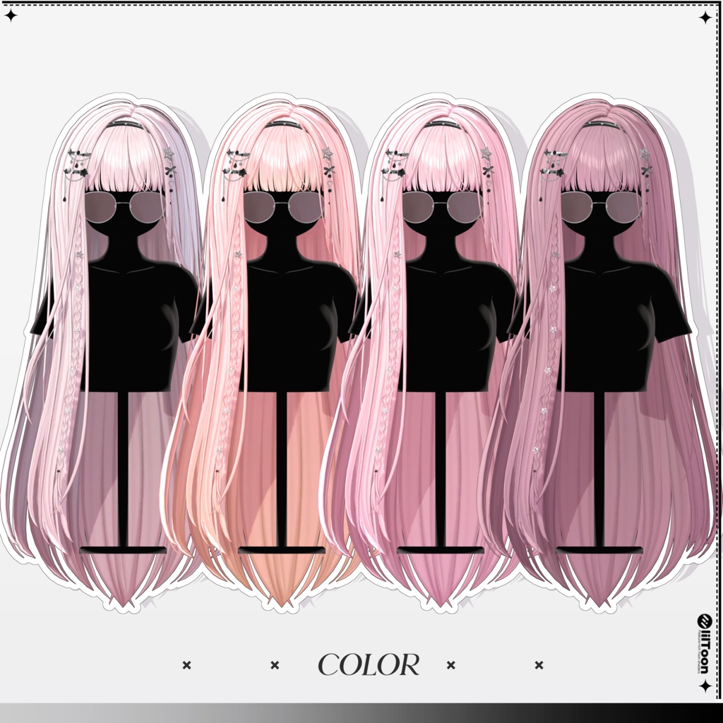 【10 avatars】【VRC Hair】♥ Iris_Hair ♥