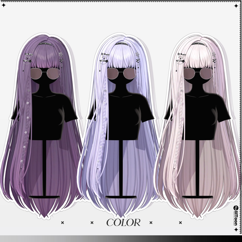 【10 avatars】【VRC Hair】♥ Iris_Hair ♥