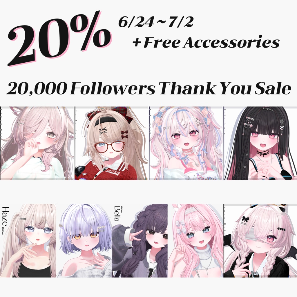 20,000 Followers Thank You Sale 🙇‍♀️🤍