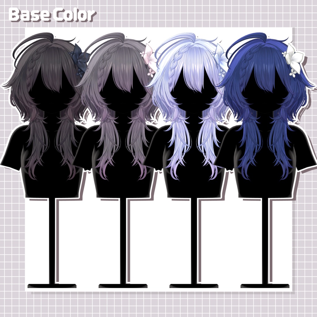 【10 avatars】【VRC Hair】♥ Raina_Hair ♥