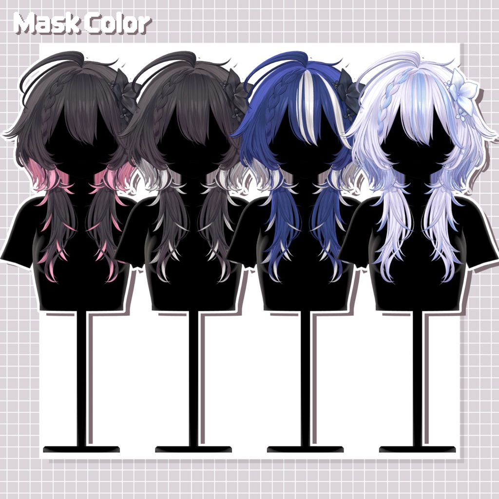 【10 avatars】【VRC Hair】♥ Raina_Hair ♥