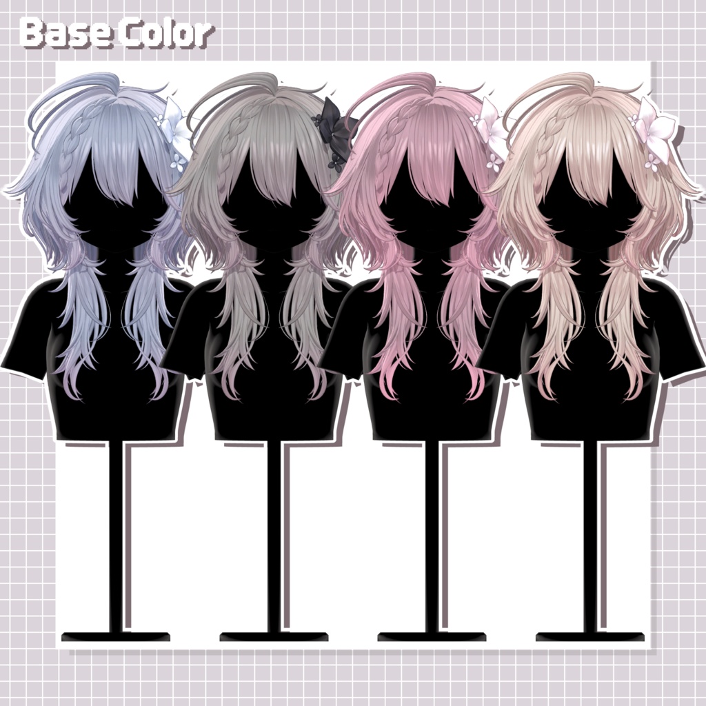 【10 avatars】【VRC Hair】♥ Raina_Hair ♥