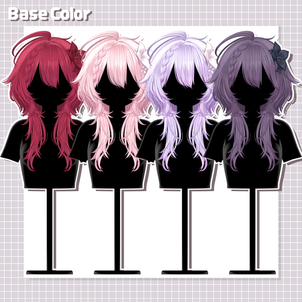 【10 avatars】【VRC Hair】♥ Raina_Hair ♥