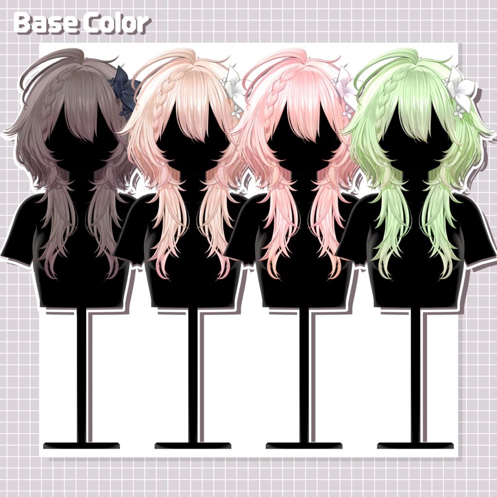 【10 avatars】【VRC Hair】♥ Raina_Hair ♥