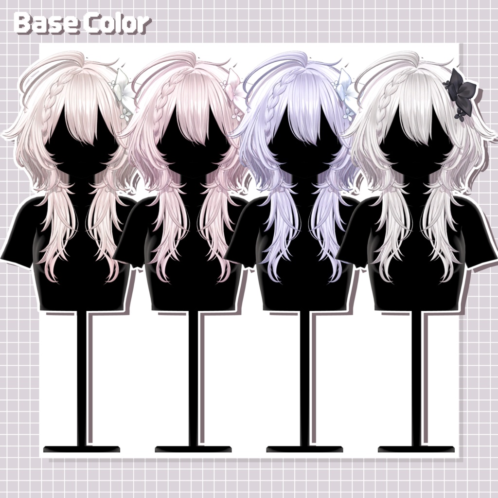 【10 avatars】【VRC Hair】♥ Raina_Hair ♥