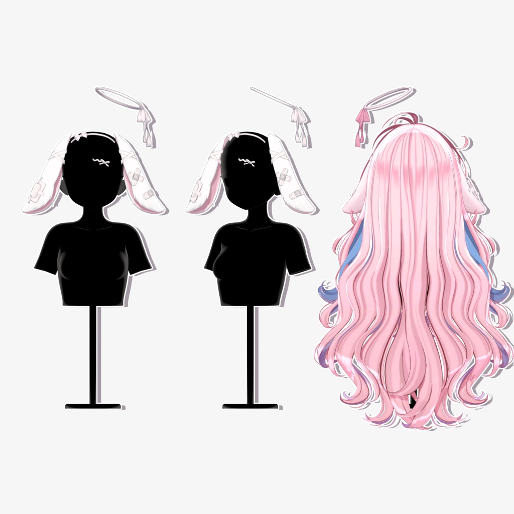 【10 avatars】【VRC Hair】♥ Meloa_Hair ♥