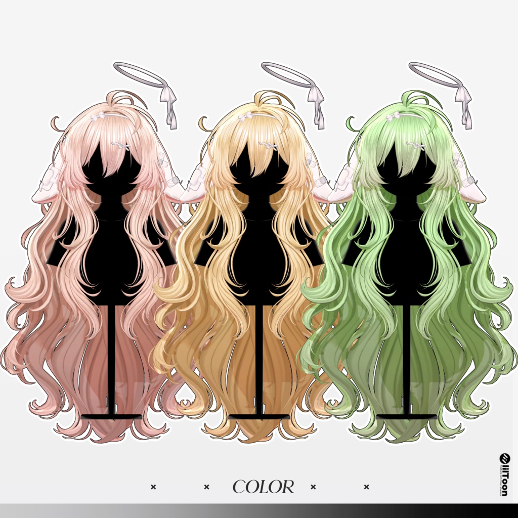 【10 avatars】【VRC Hair】♥ Meloa_Hair ♥