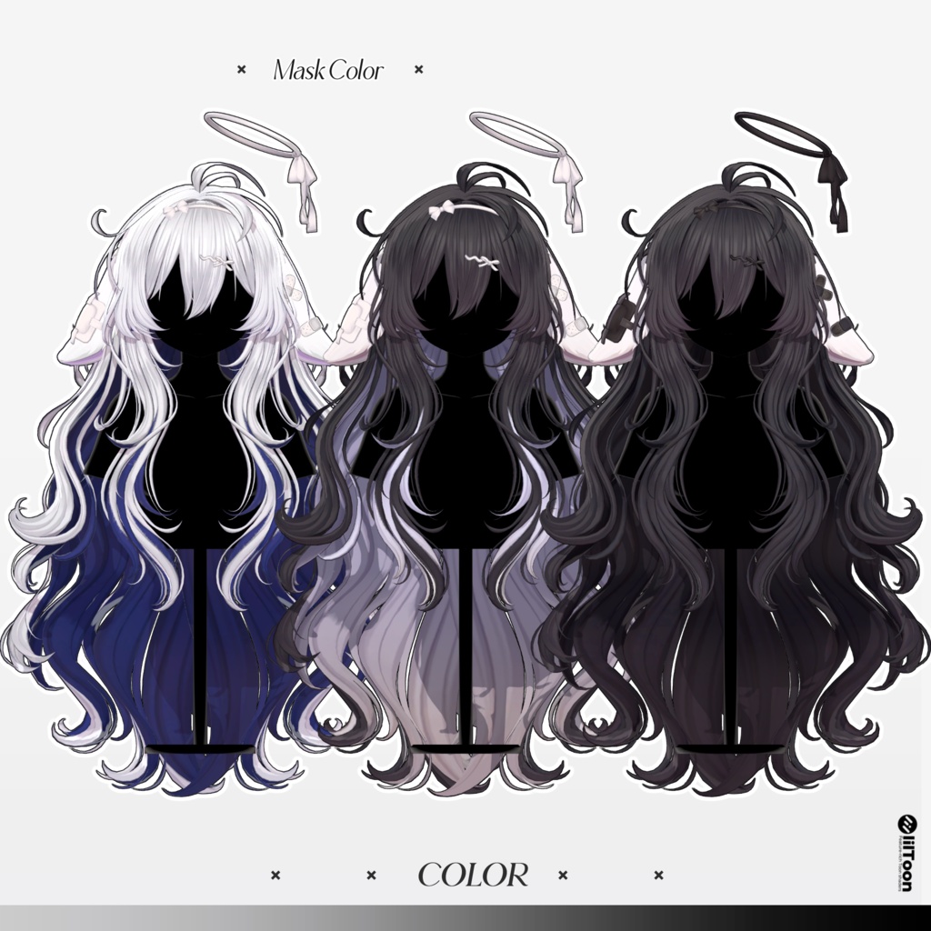 【10 avatars】【VRC Hair】♥ Meloa_Hair ♥