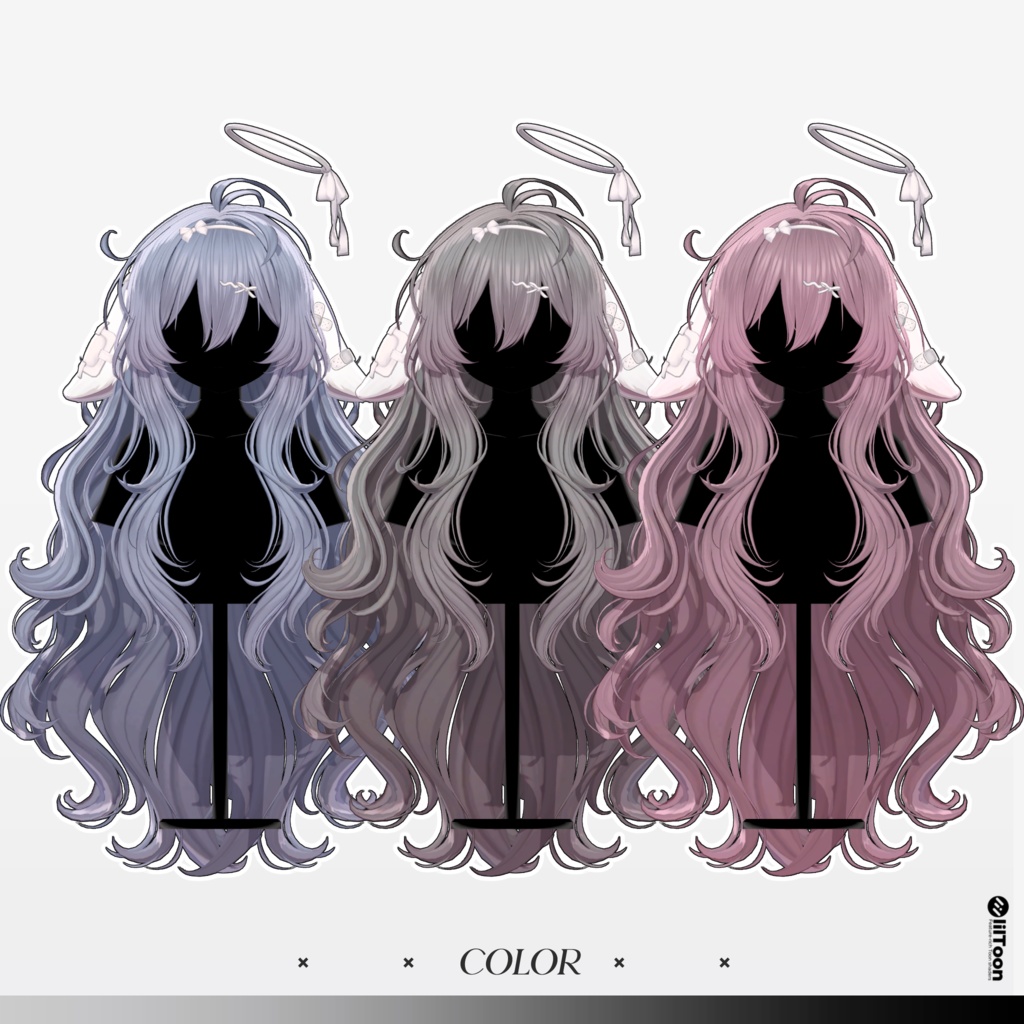 【10 avatars】【VRC Hair】♥ Meloa_Hair ♥