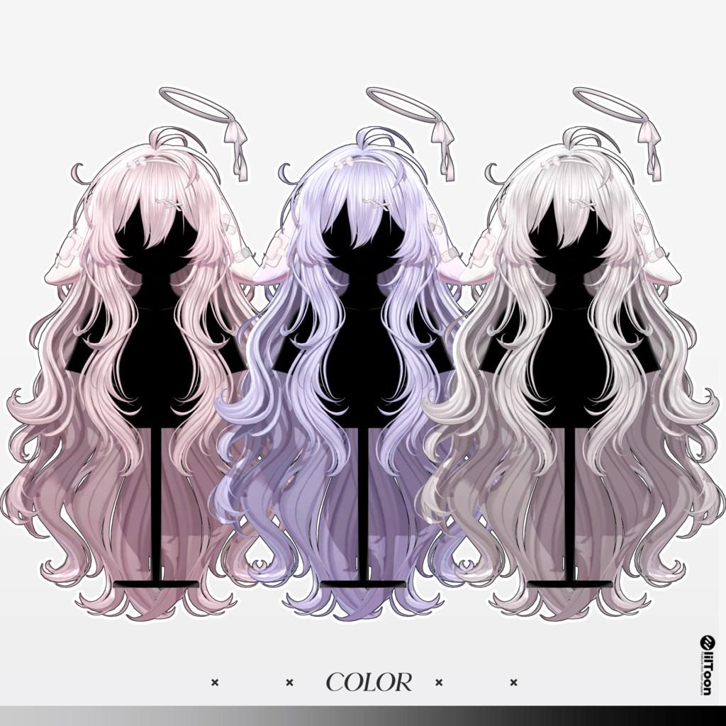 【10 avatars】【VRC Hair】♥ Meloa_Hair ♥