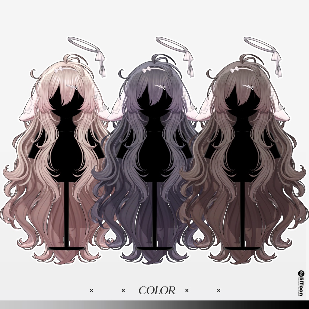 【10 avatars】【VRC Hair】♥ Meloa_Hair ♥