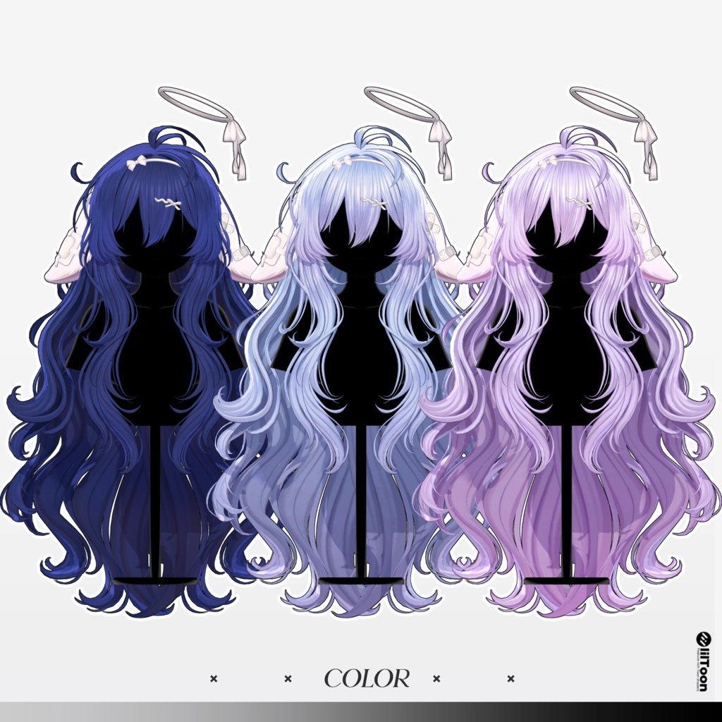 【10 avatars】【VRC Hair】♥ Meloa_Hair ♥