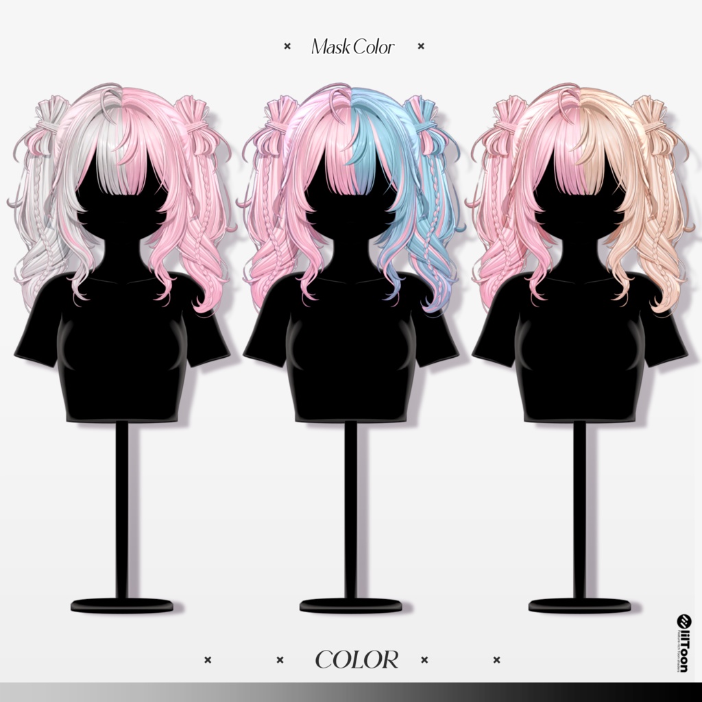 【12 avatars】【VRC Hair】♥ Lino_Hair ♥