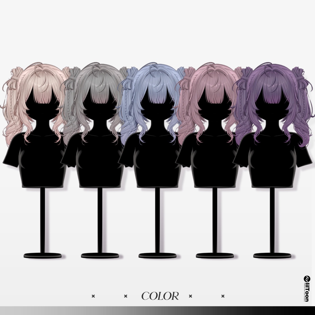 【12 avatars】【VRC Hair】♥ Lino_Hair ♥