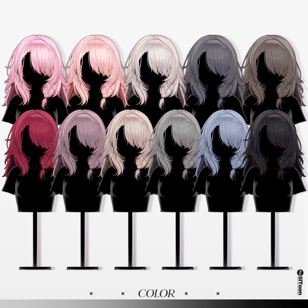 ✨Sale 中✨【12 avatars】【VRC Hair】♥ Sena_Hair ♥