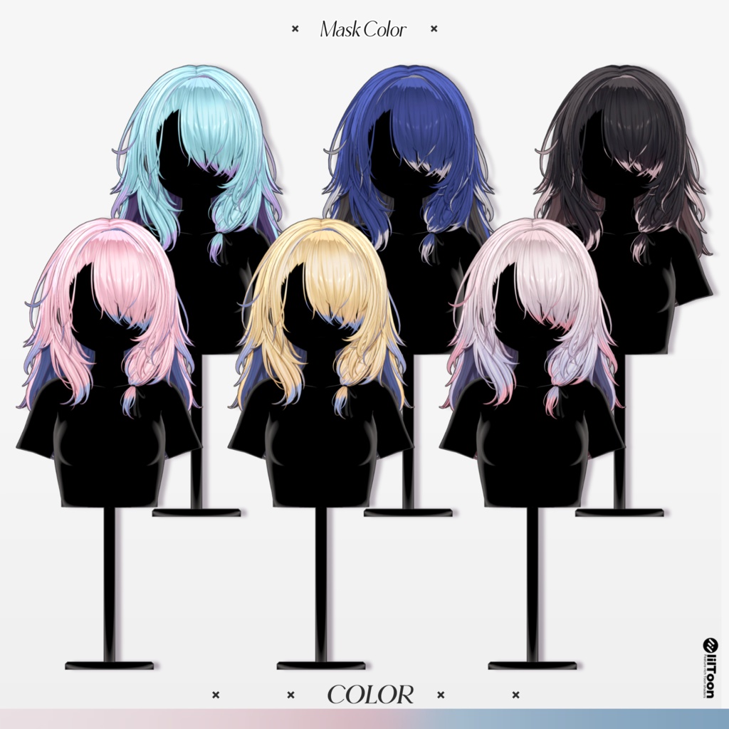 ✨Sale 中✨【12 avatars】【VRC Hair】♥ Sena_Hair ♥