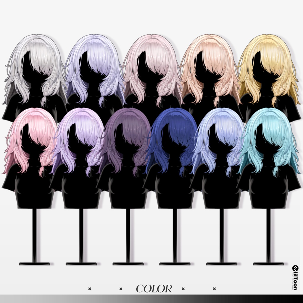 ✨Sale 中✨【12 avatars】【VRC Hair】♥ Sena_Hair ♥