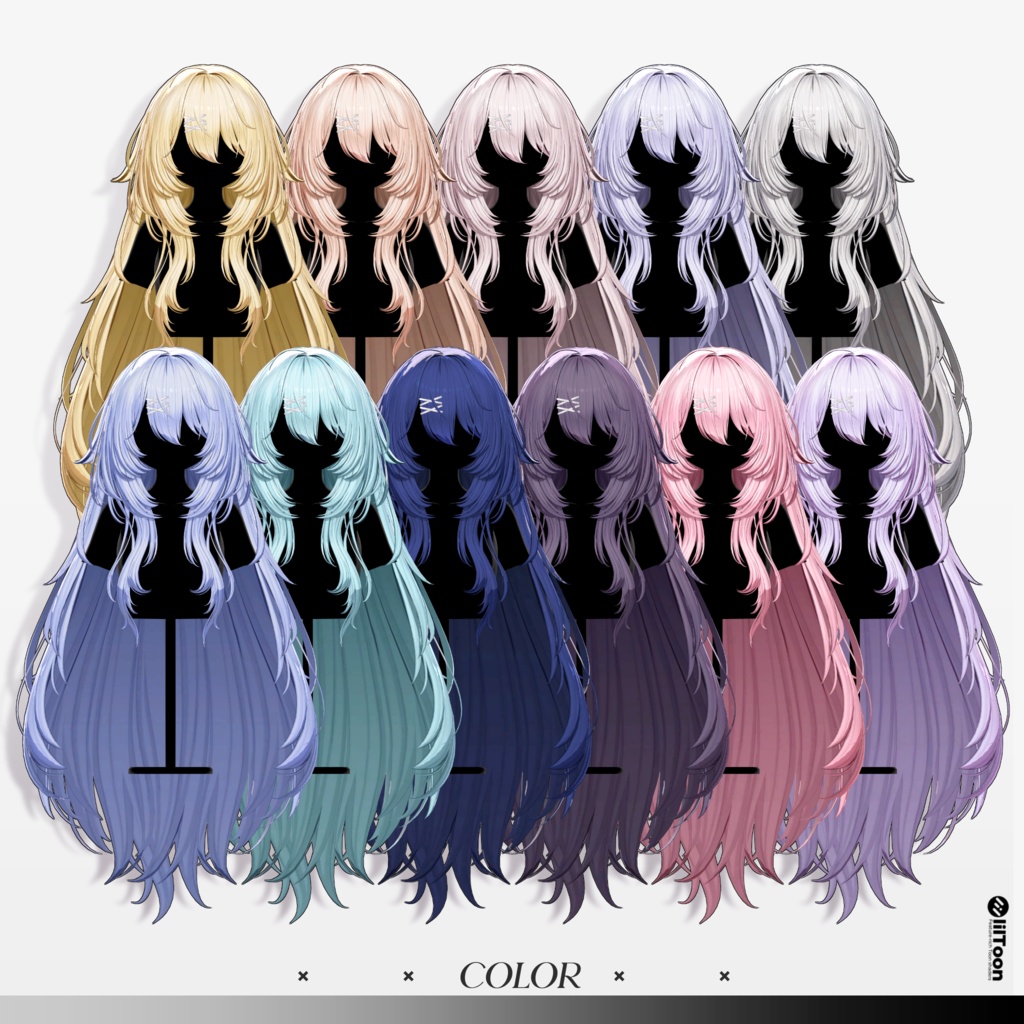 Sale 中✨【10 avatars】【VRC Hair】♥ Monaca_Hair ♥