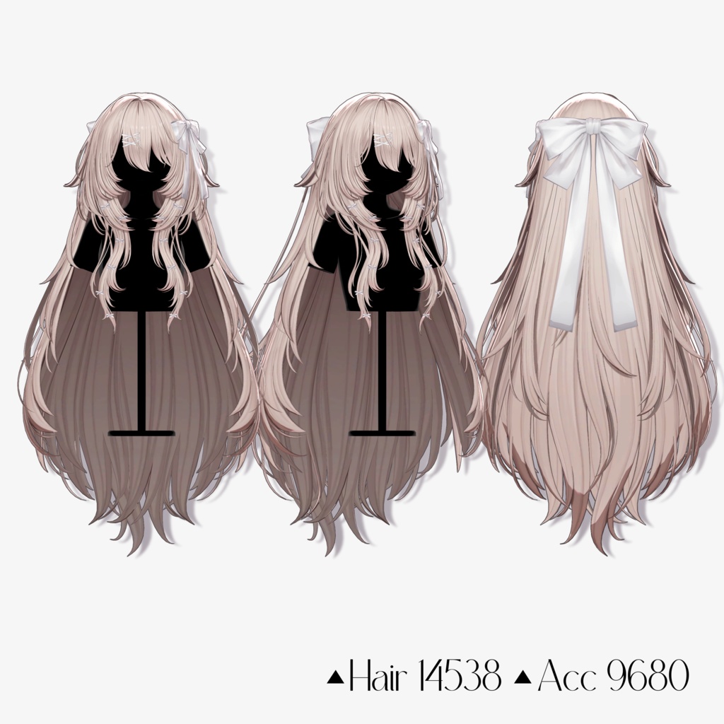 Sale 中✨【10 avatars】【VRC Hair】♥ Monaca_Hair ♥