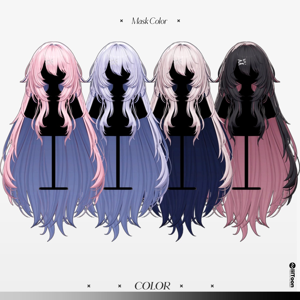 Sale 中✨【10 avatars】【VRC Hair】♥ Monaca_Hair ♥