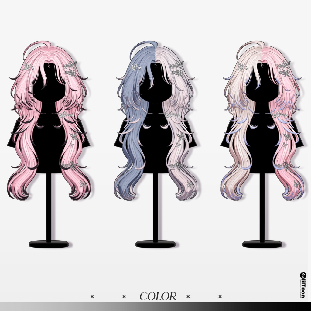 ✨Sale 中✨【14 avatars】【VRC Hair】♥ Papi_Hair ♥