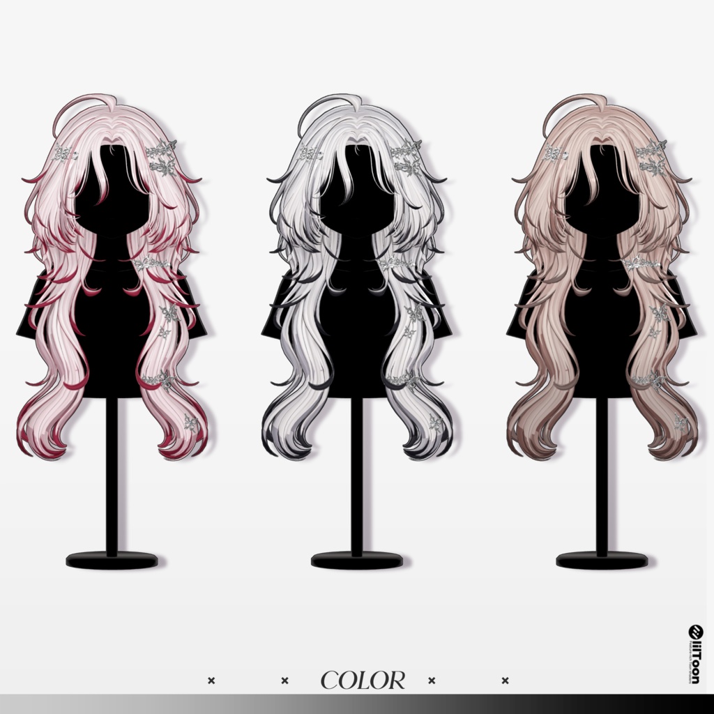 ✨Sale 中✨【14 avatars】【VRC Hair】♥ Papi_Hair ♥