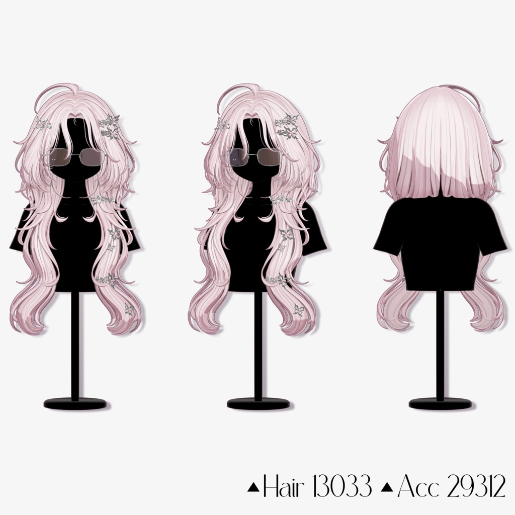 ✨Sale 中✨【14 avatars】【VRC Hair】♥ Papi_Hair ♥