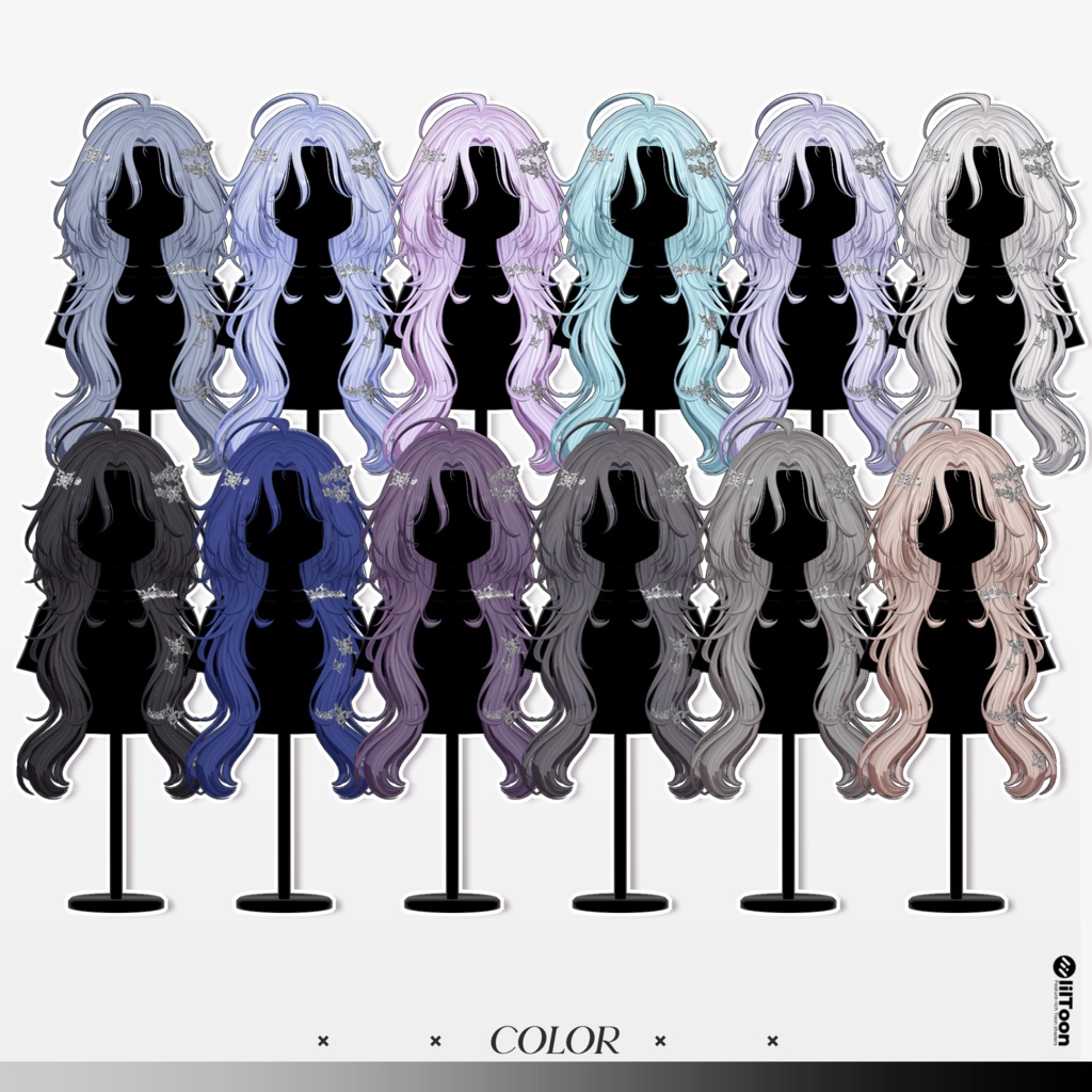 ✨Sale 中✨【14 avatars】【VRC Hair】♥ Papi_Hair ♥