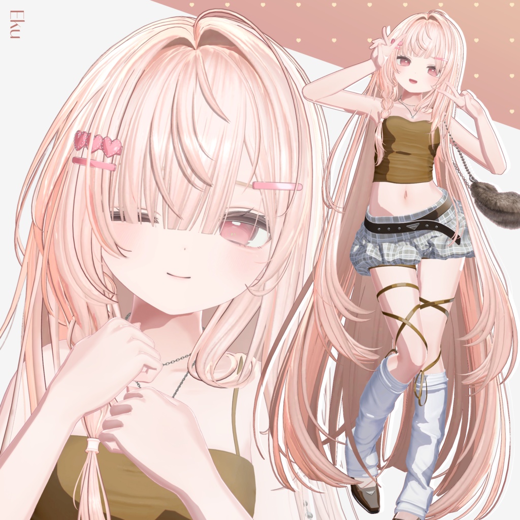 ✨Sale 中✨【9 avatars】【VRC Hair】♥ Lozy Hair ♥
