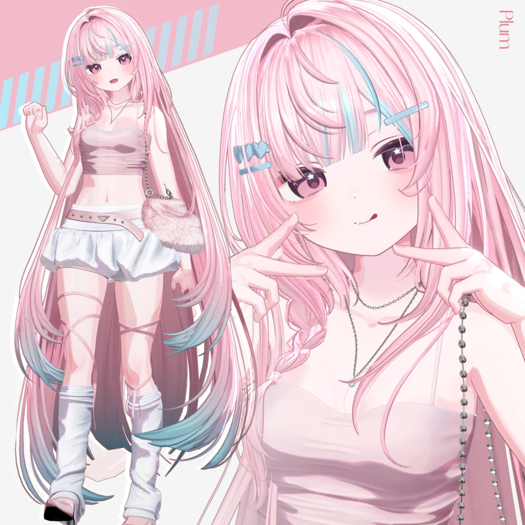 ✨Sale 中✨【9 avatars】【VRC Hair】♥ Lozy Hair ♥