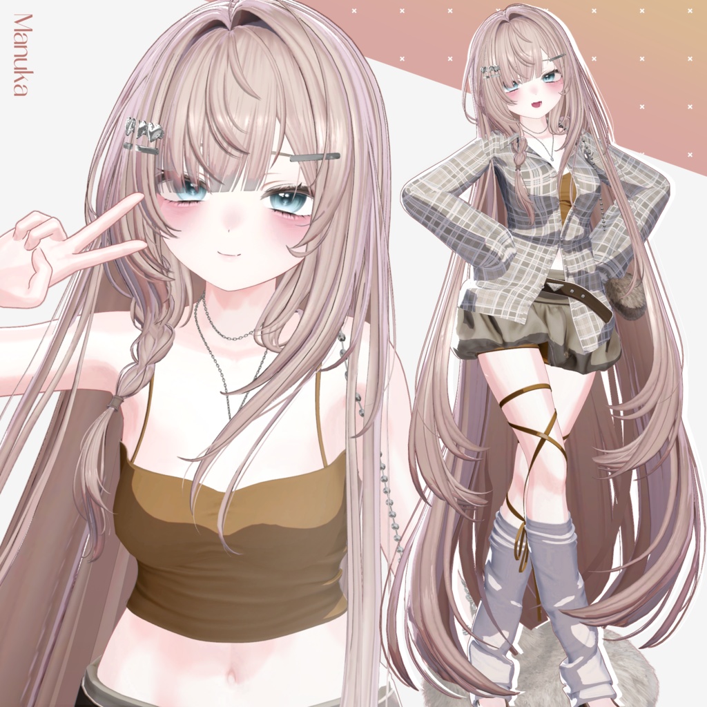 ✨Sale 中✨【9 avatars】【VRC Hair】♥ Lozy Hair ♥
