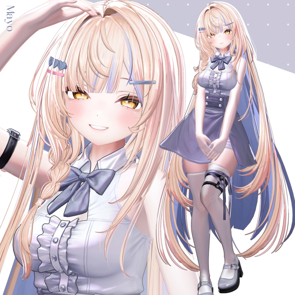 【12 avatars】【VRC Hair】♥ Lozy Hair ♥