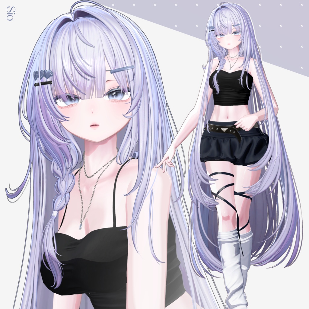 【11 avatars】【VRC Hair】♥ Lozy Hair ♥