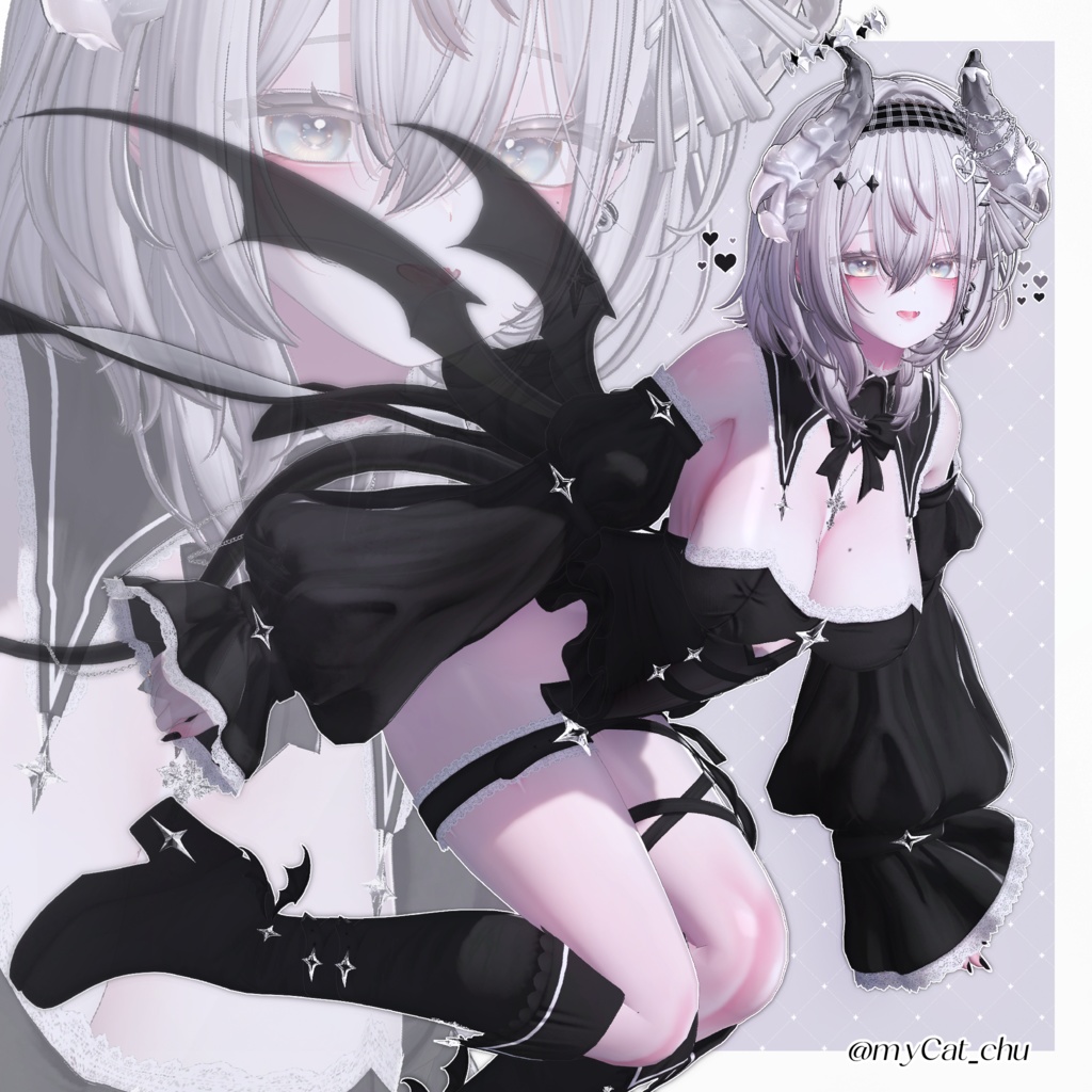 😈【13 avatars】【VRC Hair】♥ Little Devil ♥