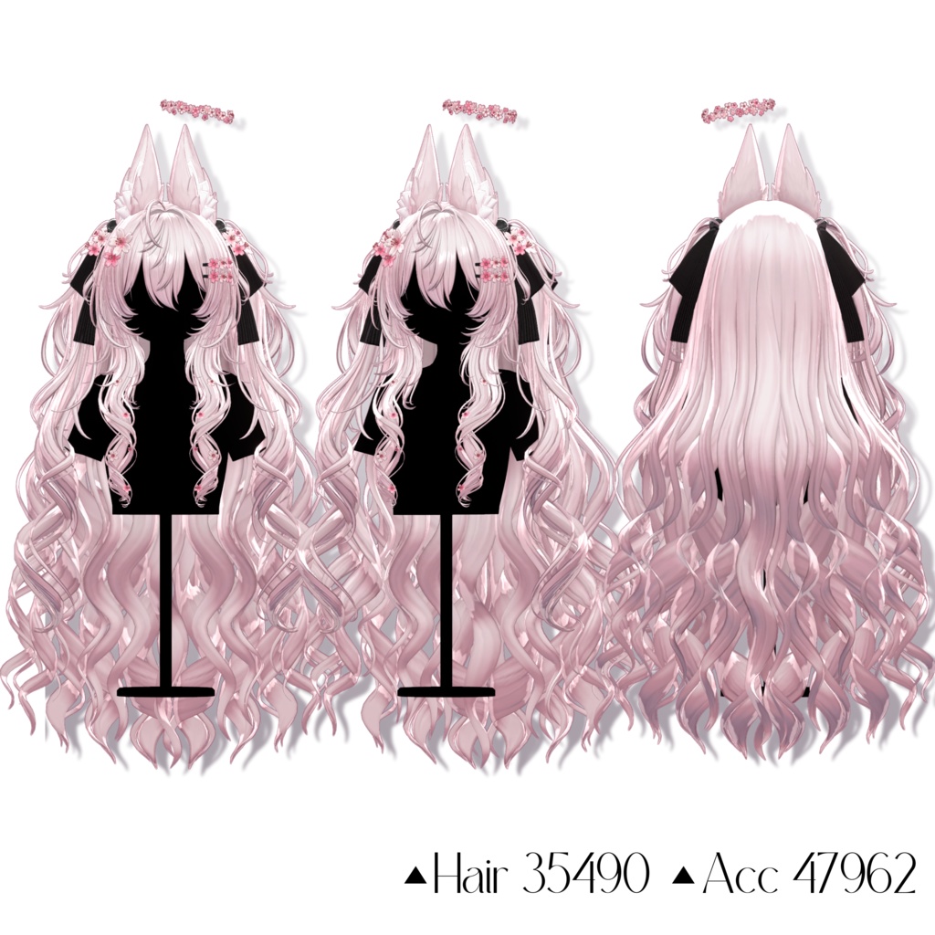 🌸Sale 中🌸【11 avatars】【VRC Hair】♥ Cherish Twin ♥