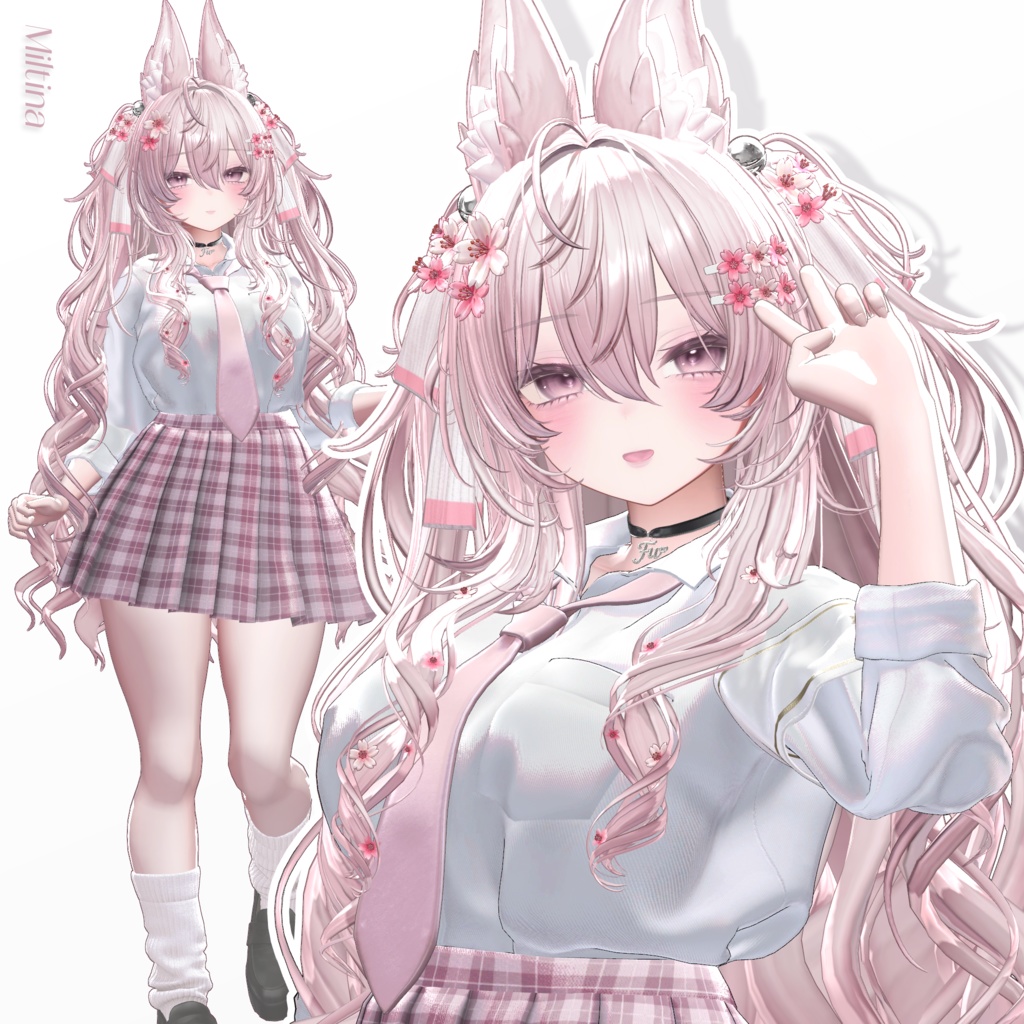 🌸Sale 中🌸【11 avatars】【VRC Hair】♥ Cherish Twin ♥
