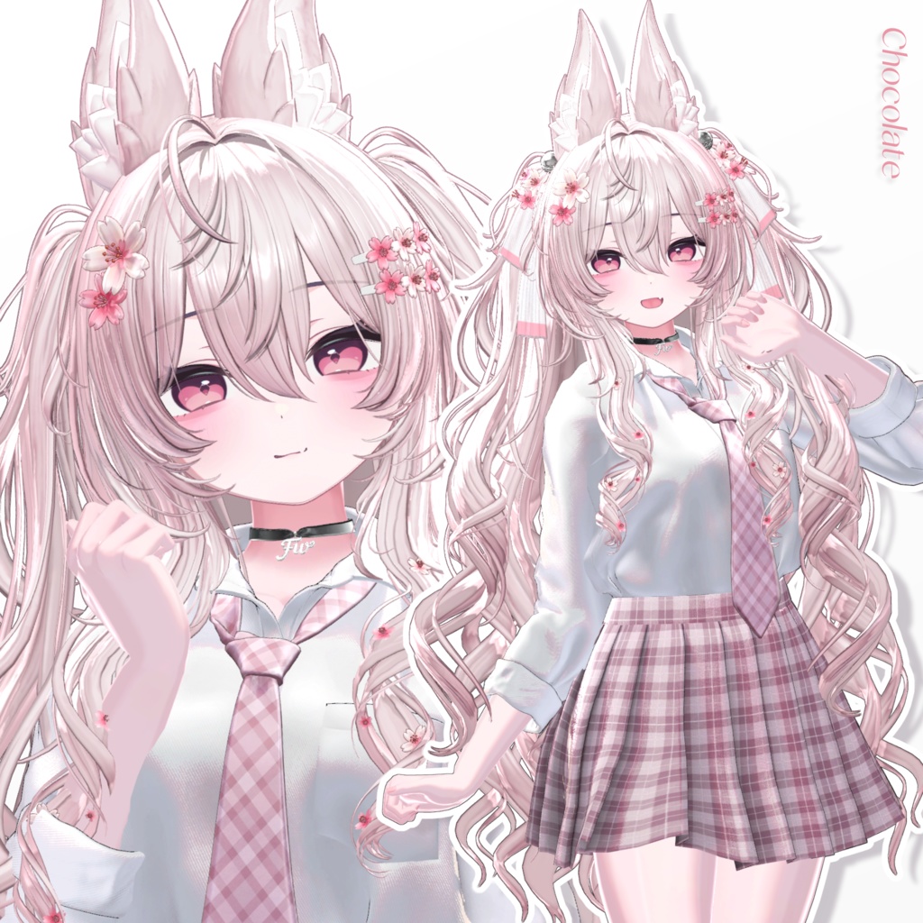 🌸Sale 中🌸【11 avatars】【VRC Hair】♥ Cherish Twin ♥