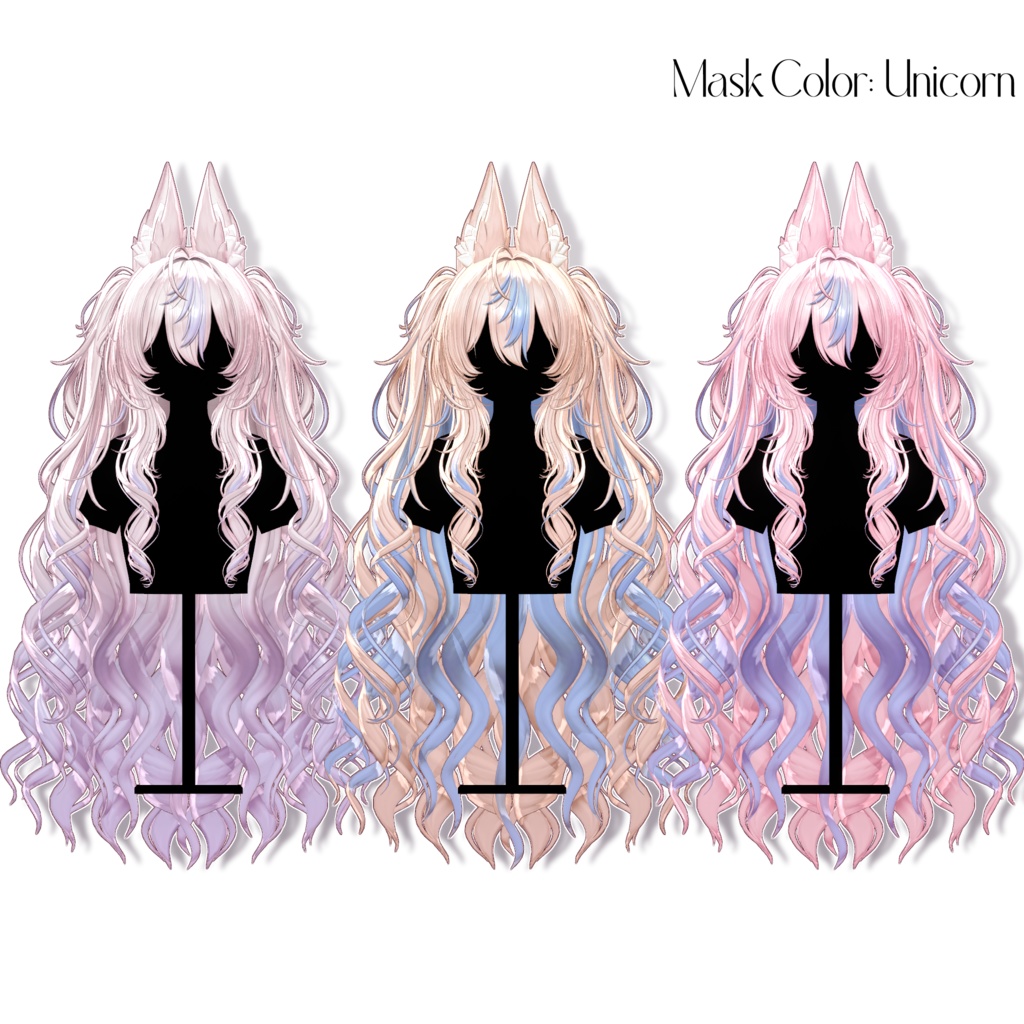 🌸Sale 中🌸【11 avatars】【VRC Hair】♥ Cherish Twin ♥