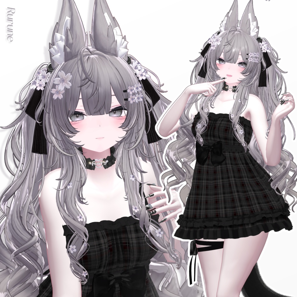 🌸Sale 中🌸【11 avatars】【VRC Hair】♥ Cherish Twin ♥