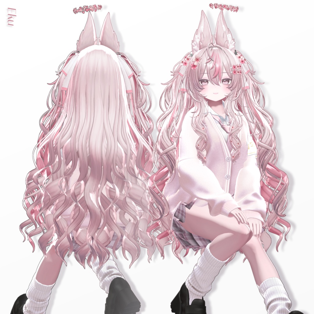🌸Sale 中🌸【11 avatars】【VRC Hair】♥ Cherish Twin ♥