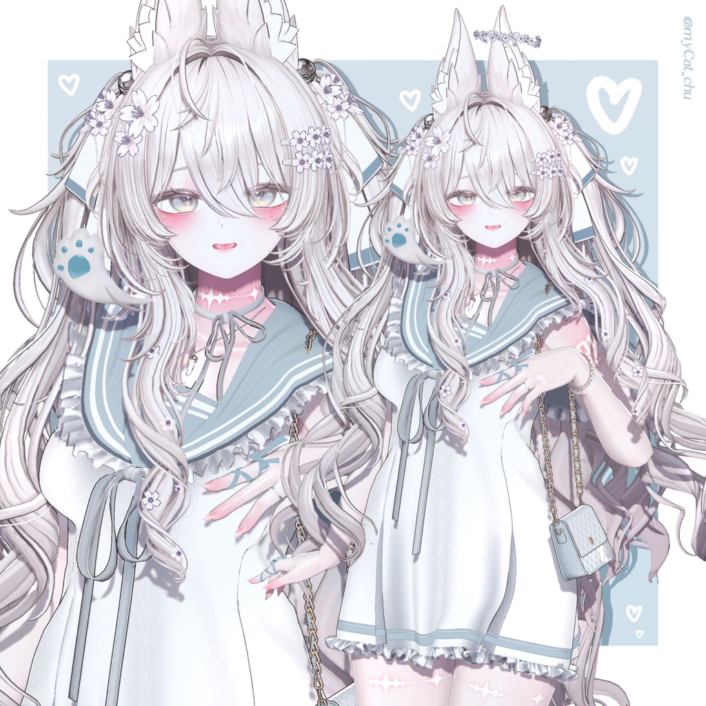 🌸Sale 中🌸【11 avatars】【VRC Hair】♥ Cherish Twin ♥