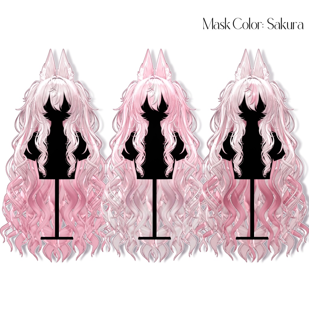 🌸Sale 中🌸【11 avatars】【VRC Hair】♥ Cherish Twin ♥